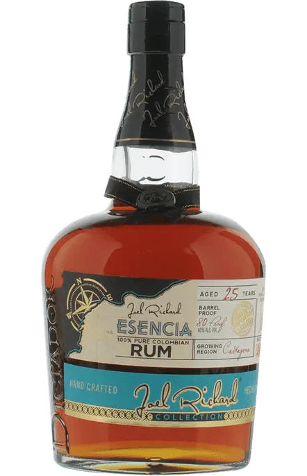 JOEL RICHARD ESENCIA RUM COLOMBIAN 25YR BARREL PROOF 750ML Spirits