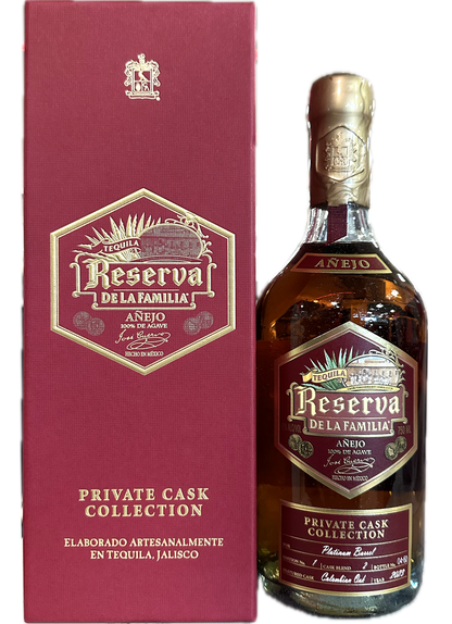 JOSE CUERVO TEQUILA ANEJO RESERVA DE LA FAMILIA PRIVATE PLATINUM BARREL SELECTION 750ML LIQ