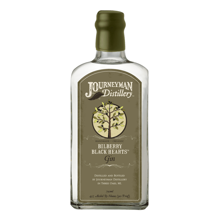 JOURNEYMAN GIN BILBERRY BLACK HEARTS 90PF 750ML Spirits