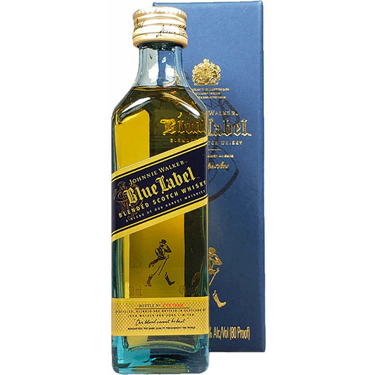 JOHNNIE WALKER SCOTCH BLENDED BLUE LABEL 50ML LIQ