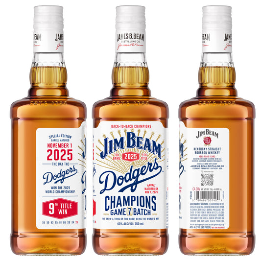 JIM BEAM BOURBON STRAIGHT LIMITED DODGERS EDITION KENTUCKY 750ML LIQ