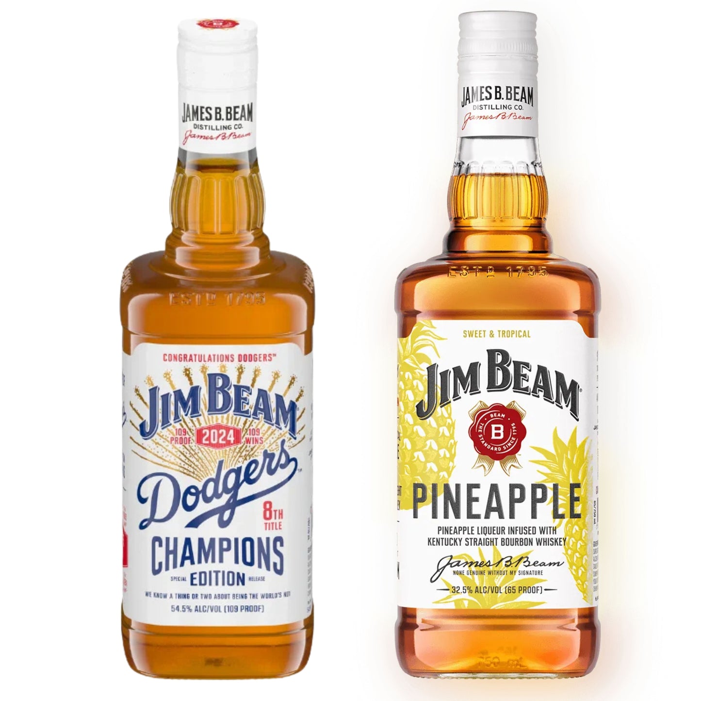 Jim Beam Bourbon LA Dodgers + Pineapple 750ML