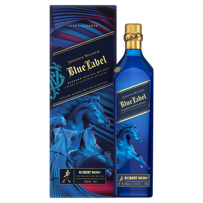 JOHNNIE WALKER BLUE LABEL SCOTCH BLENDED LIMITED LUNAR YEAR OF THE HORSE EDITION 750ML LIQ