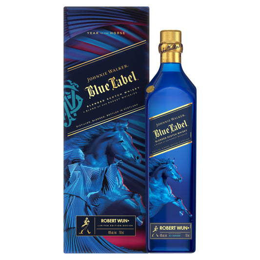 JOHNNIE WALKER BLUE LABEL SCOTCH BLENDED LIMITED LUNAR YEAR OF THE HORSE EDITION 750ML LIQ