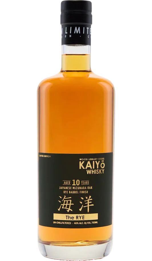 KAIYO WHISKEY THE RYE LIMITED WOOD LIBRARY SERIES RYE BARREL FINISH JAPAN 10YR 700ML LIQ