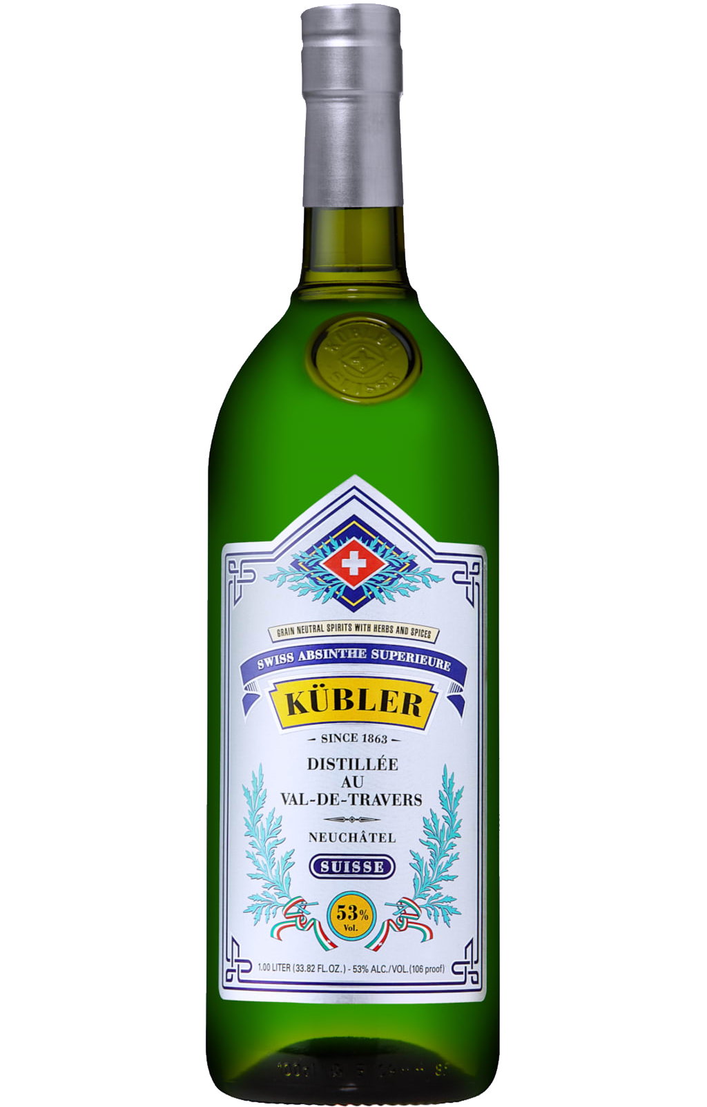 KUBLER ABSINTHE SUISSE 106PF 1LI Spirits