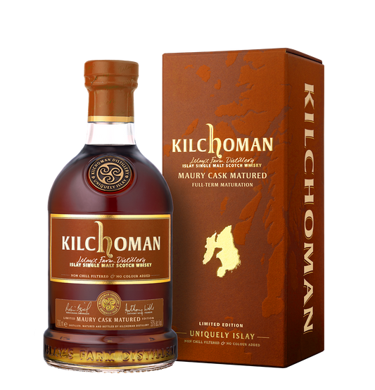 KILCHOMAN SCOTCH SINGLE MALT MAURY CASK MATURED ISLAY 700ML