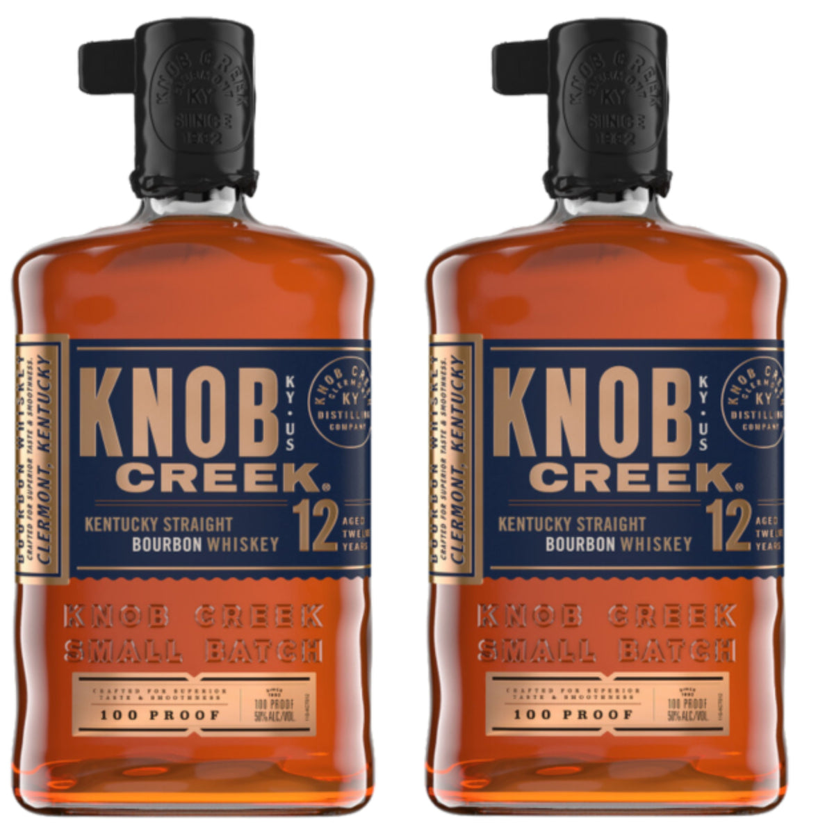 Knob Creek Bourbon 12YR 2 Bottle Bundle