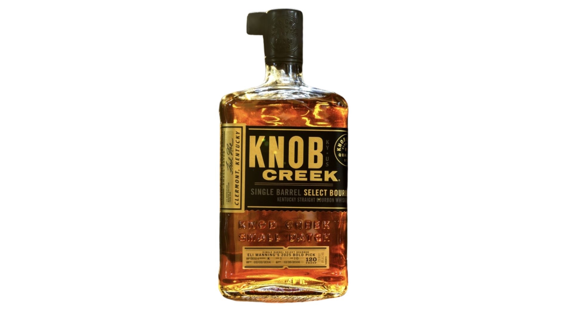 KNOB CREEK BOURBON SINGLE BARREL SELECTED BY ELI MANNING KENTUCKY 750ML LIQ