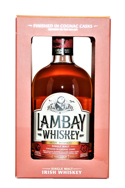 LAMBAY WHISKEY SINGLE MALT IRISH IN COGNAC CASK 750ML Spirits