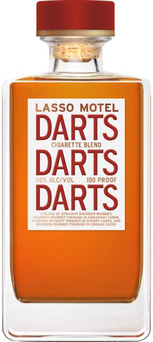 LASSO MOTEL WHISKEY STRAIGHT CIGARETTE BLEND FINISHED IN ARMAGNAC SHERRY COGNAC CASKS KENTUCKY 750ML LIQ