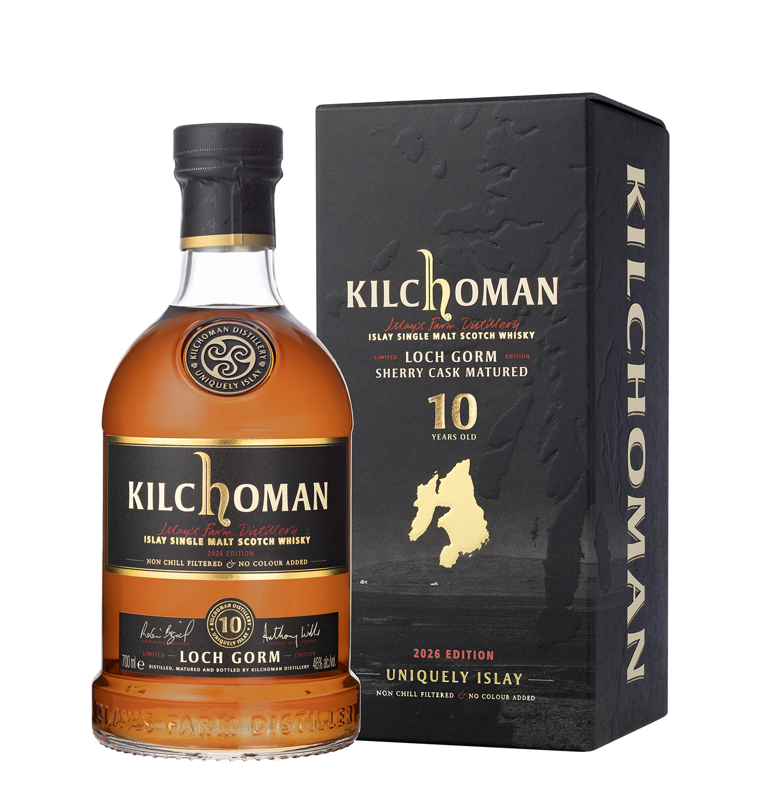 KILCHOMAN LOCH GORM SCOTCH SINGLE MALT SHERRY CASK MATURED 2026 EDITION 10YR 750ML LIQ