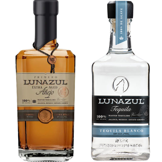 Lunazul Tequila Extra Anejo 750ML + Lunazul Tequila Blanco 375ML