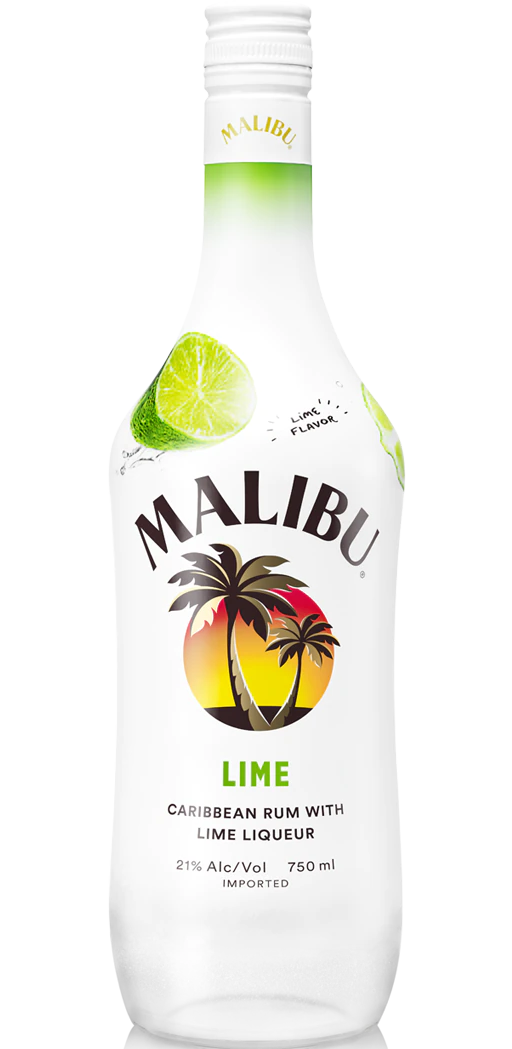 MALIBU RUM LIME LIQUEUR CARIBBEAN 1LI LIQ