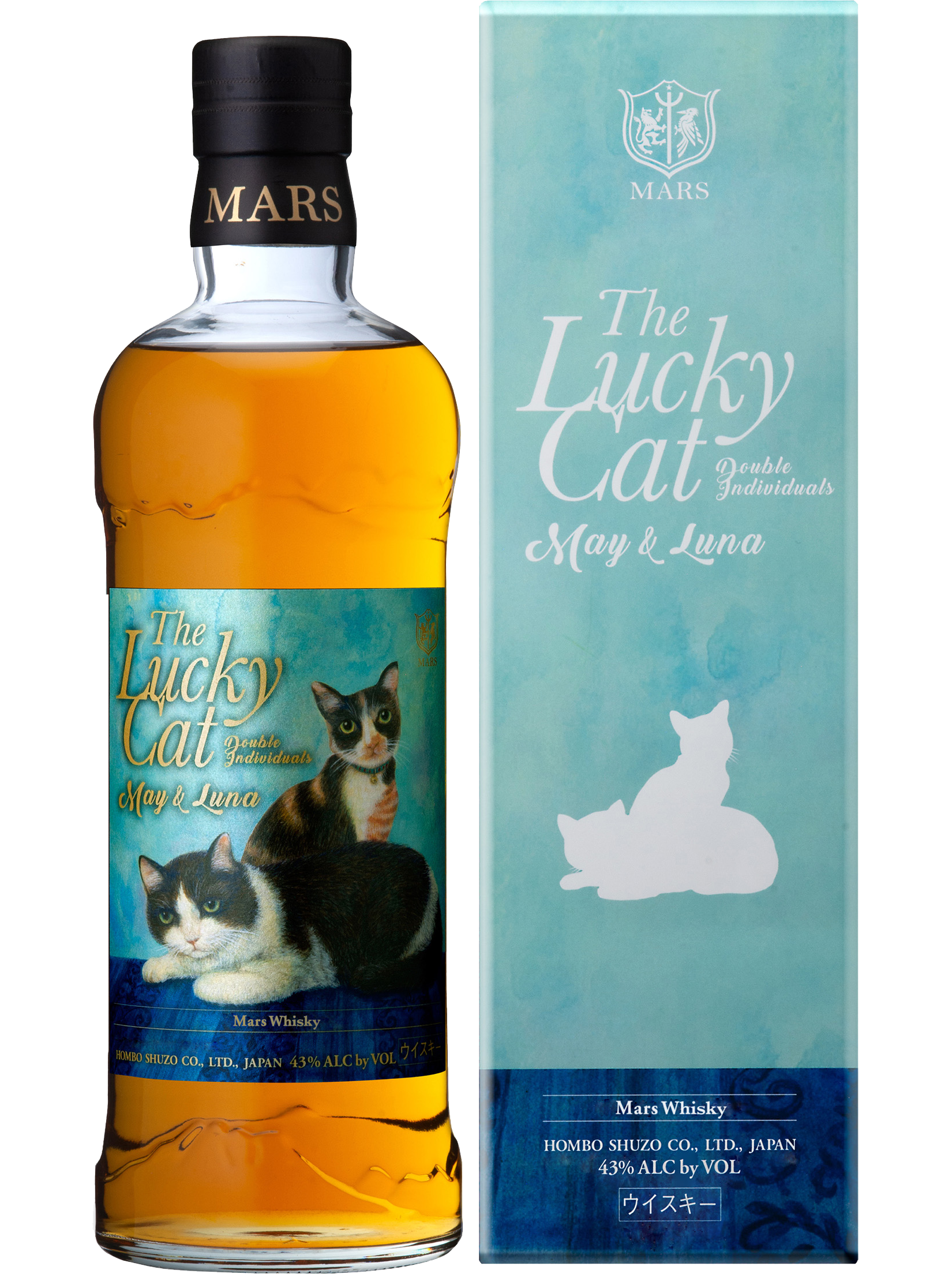 MARS WHISKY THE LUCKY CAT DOUBLE INDIVIDUALS MAY AND LUNA EDITION JAPAN 700ML LIQ