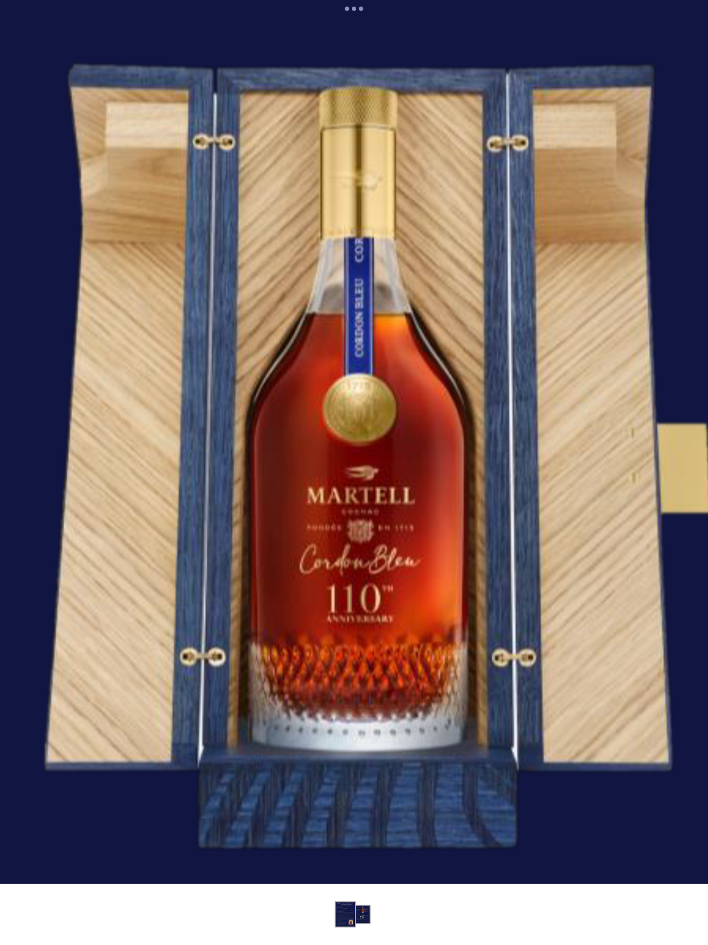 MARTELL COGNAC CORDON BLEU LIMITED 110TH ANNIVERSARY EDITION 1LI LIQ