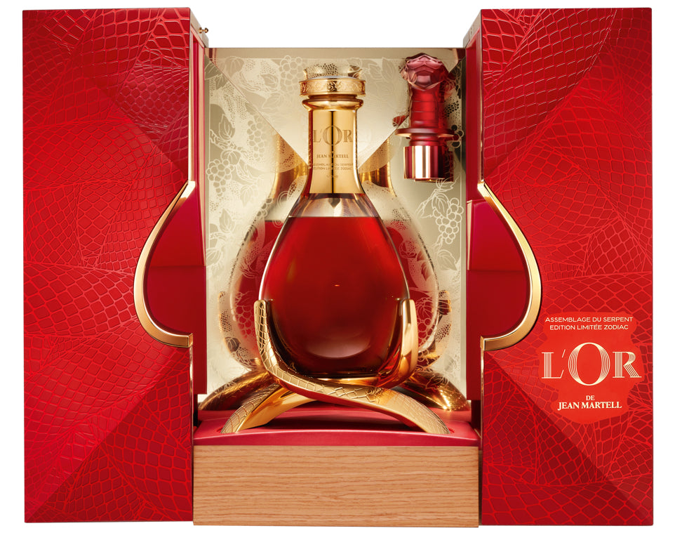 MARTELL COGNAC L OR DE JEAN MARTELL ASSEMBLAGE LIMITED ZODIAC SNAKE EDITION FRANCE 750ML LIQ