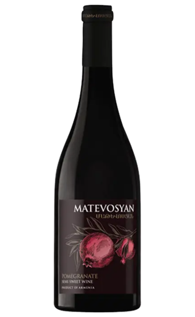 MATEVOSYAN POMEGRANATE WINE SEMI SWEET ARMENIA 750ML WINE