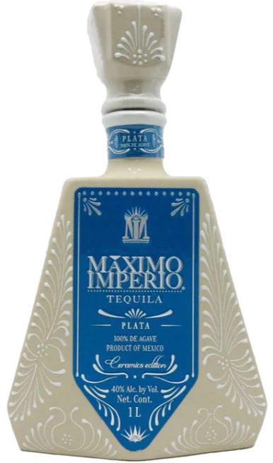 MAXIMO IMPERIO TEQUILA PLATA CERAMIC BOTTLE 1LI LIQ