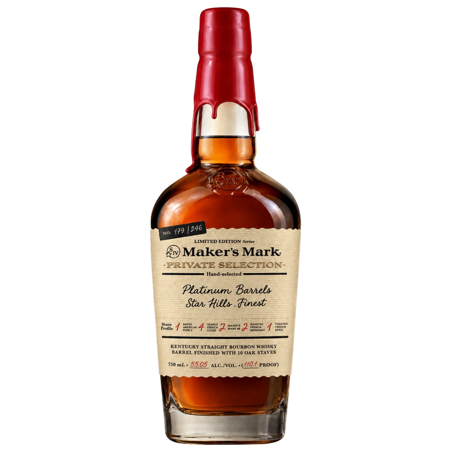 MAKERS MARK BOURBON PRIVATE SINGLE BARREL SELECT "STAR HILLS FINEST" KENTUCKY 750ML