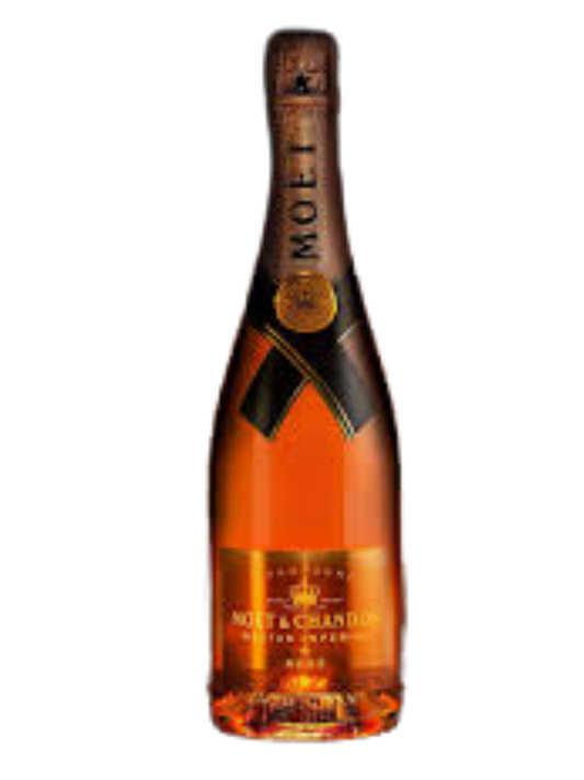 MOET & CHANDON CHAMPAGNE NECTAR IMPERIAL ROSE WOW LUMINATED LIMITED EDITION FRANCE 750ML WINE
