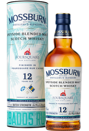 MOSSBURN SCOTCH BLENDED FINISHED IN FOURSQUARE RUM CASK 12YR 750ML