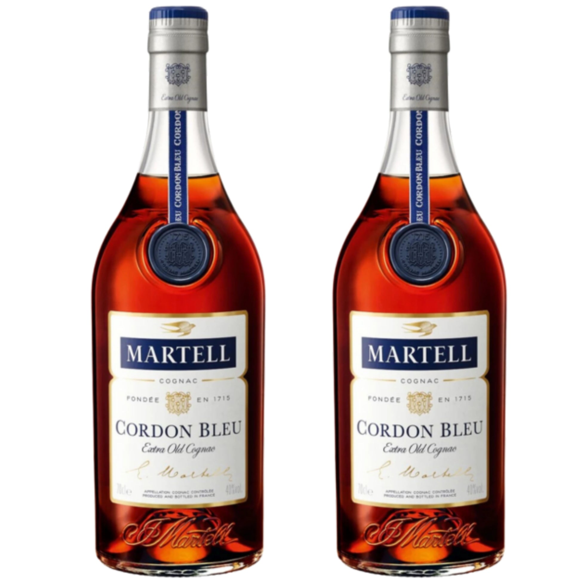 Martell Cognac Cordon Bleu 2 Bottle Bundle