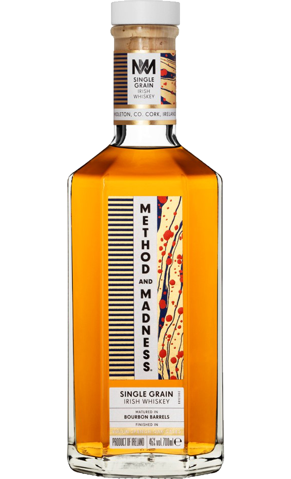 METHOD AND MADNESS WHISKEY SINGLE GRAIN MATURED IN BOURBON BARREL IRISH 750ML Spirits