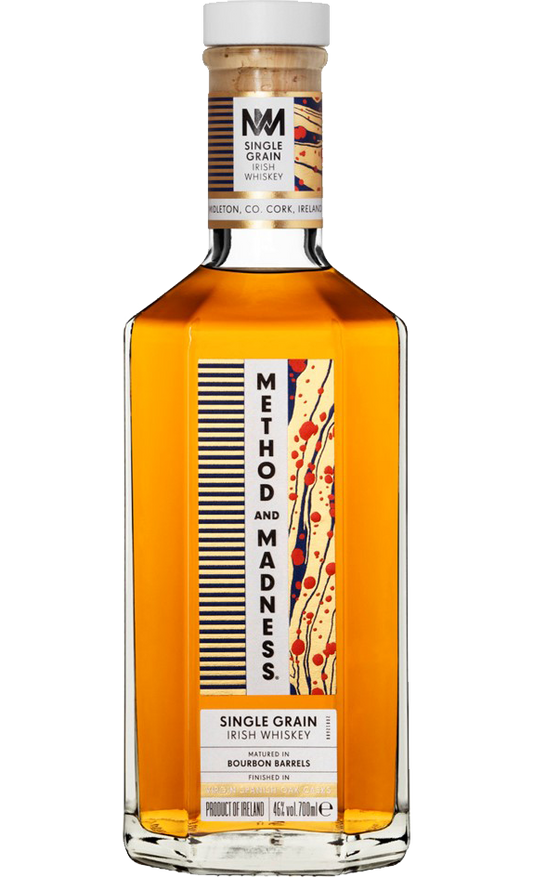 METHOD AND MADNESS WHISKEY SINGLE GRAIN MATURED IN BOURBON BARREL IRISH 750ML Spirits