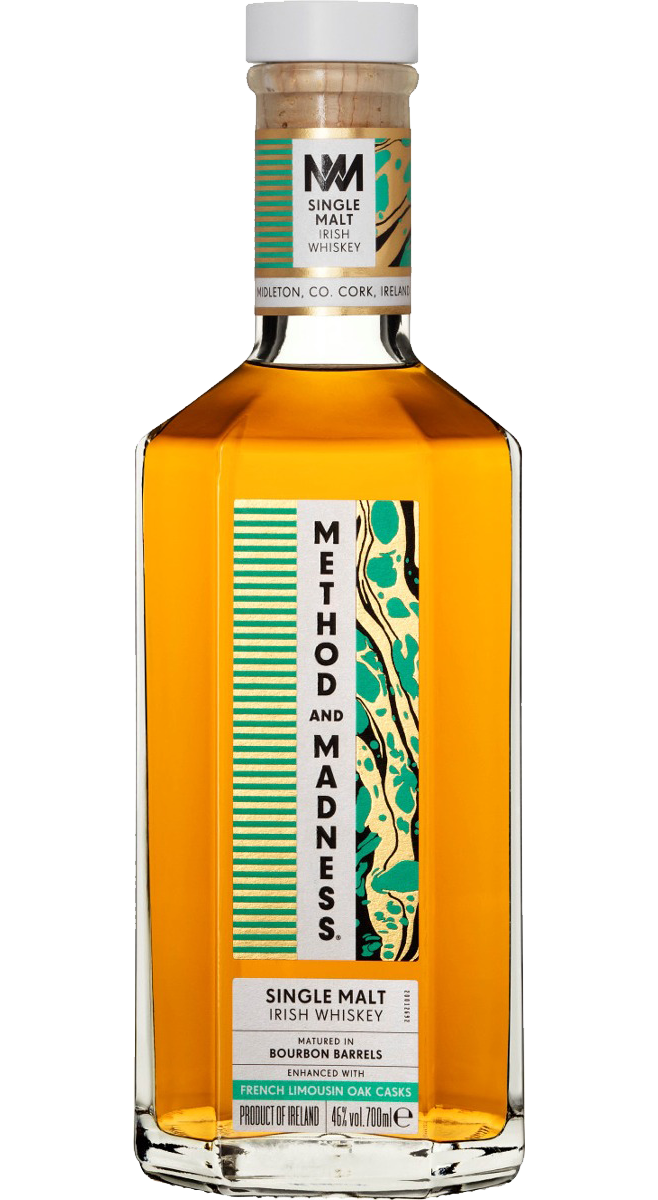 METHOD AND MADNESS WHISKEY SINGLE MALT FRENCH OAK CASKS IRISH 700ML Spirits