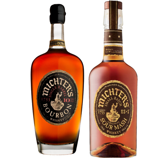 Michters Bourbon 10YR + Michters Whiskey Sour Mash 750ML