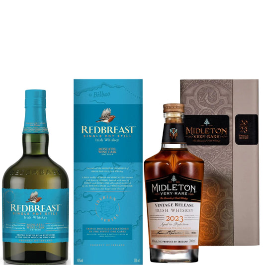 Midleton Irish Whiskey 2023 + Redbreast Irish Whiskey Moscatel Edition