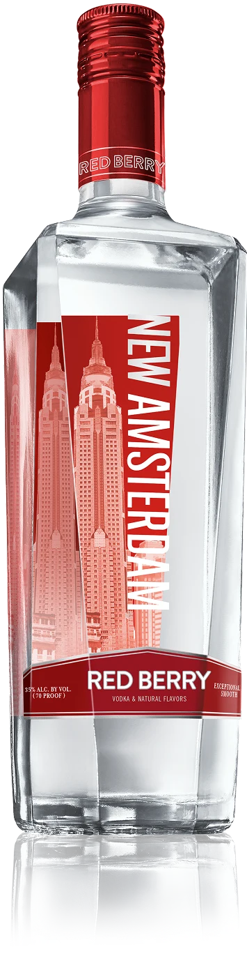 NEW AMSTERDAM VODKA RED BERRY FLAVORED 750ML Spirits