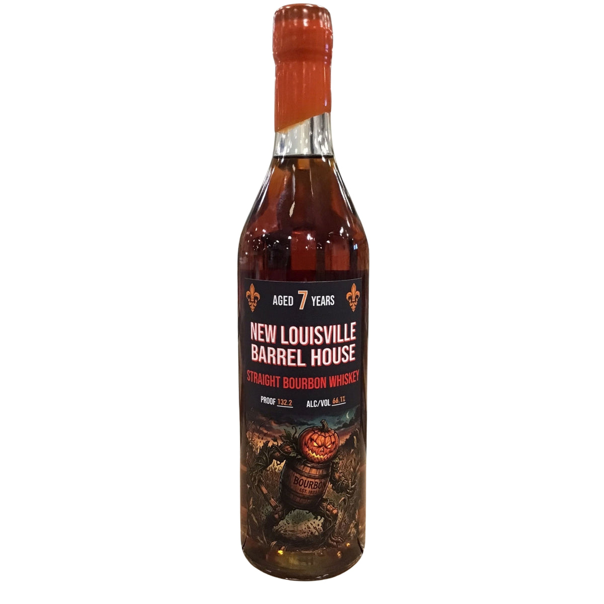 NEW LOUISVILLE BARREL HOUSE BOURBON "GRAVEYARD CANDY" 132.2PF KENTUCKY 7YR 750ML LIQ