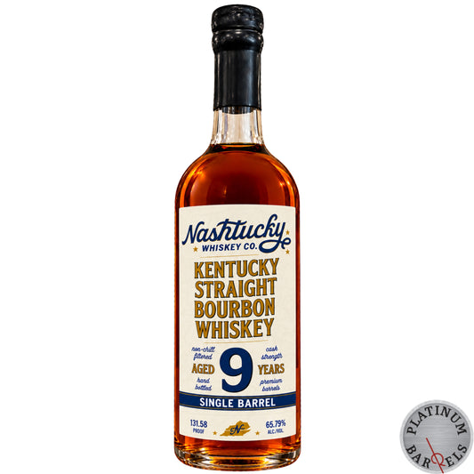 NASHTUCKY WHISKEY CO BOURBON SINGLE BARREL CASK STRENGTH PRIVATE SELECT 131.58PF TENNESSEE 9YR 750ML LIQ