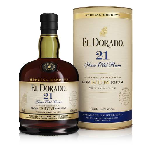 EL DORADO RUM SPECIAL RESERVE GUYANA 21YR 750ML LIQ