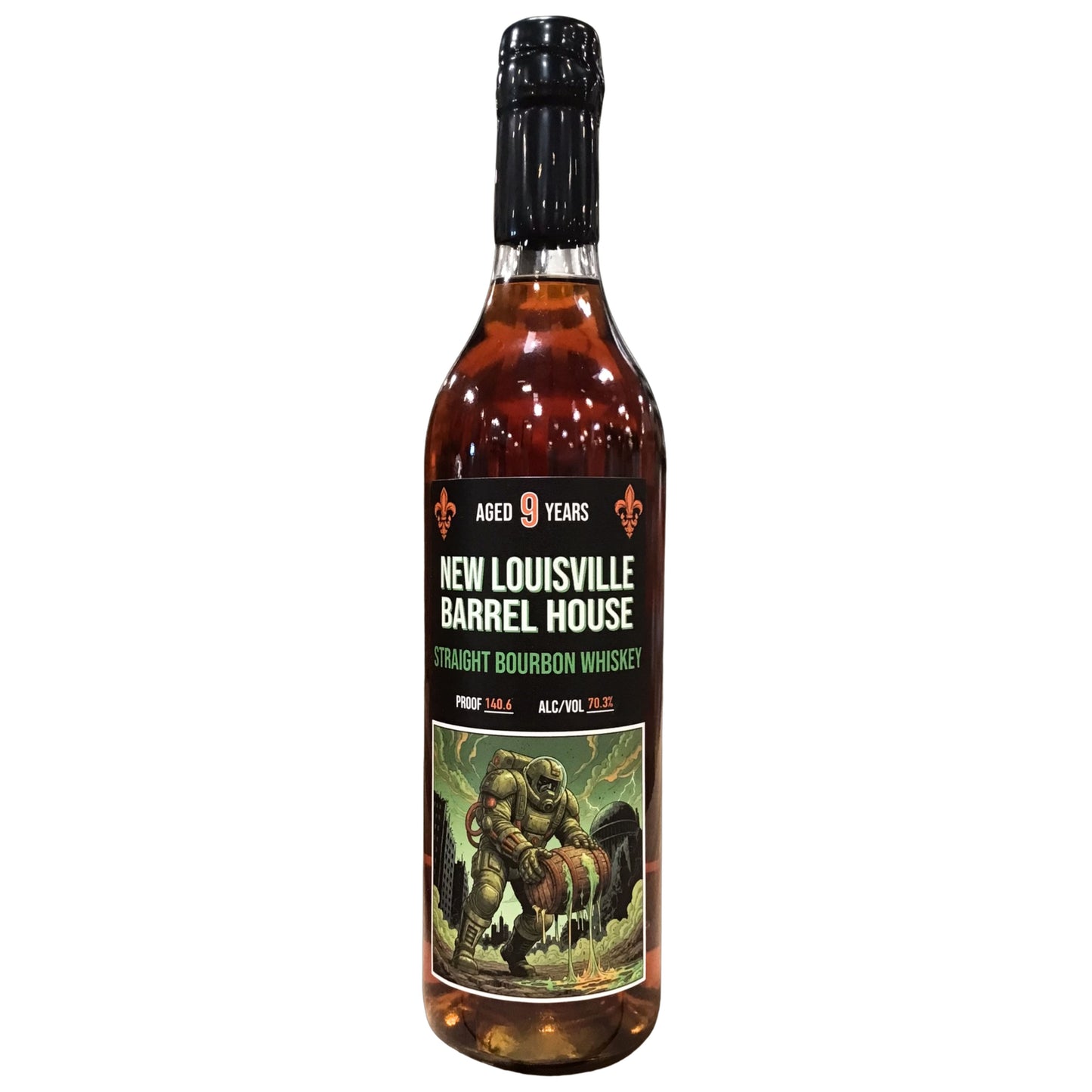 NEW LOUISVILLE BOURBON STRAIGHT HAZMAT HERO KENTUCKY 9YR 140.6PF 750ML LIQ