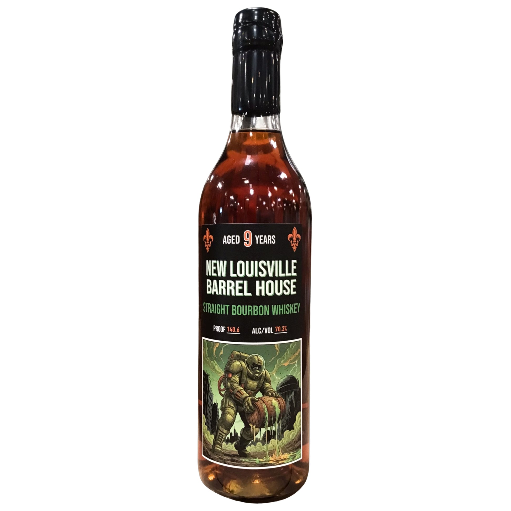 NEW LOUISVILLE BOURBON STRAIGHT HAZMAT HERO KENTUCKY 9YR 140.6PF 750ML LIQ