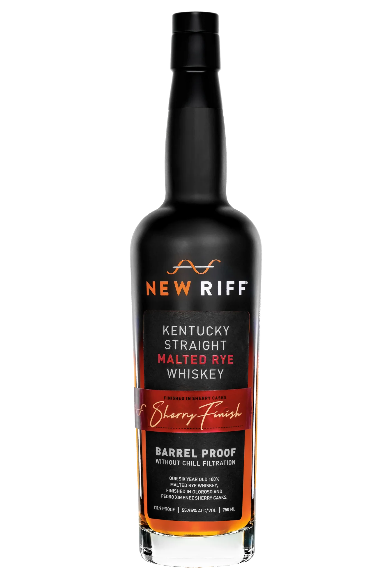 NEW RIFF WHISKEY RYE MALTED BARREL PROOF SHERRY FINISH KENTUCKY 750ML LIQ