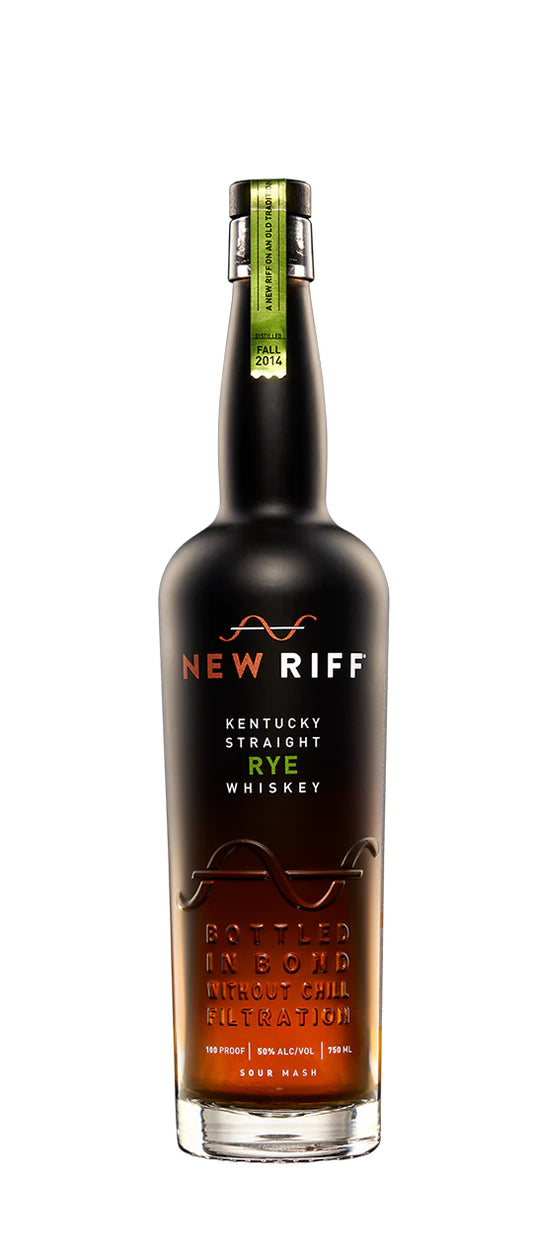 NEW RIFF WHISKEY STRAIGHT RYE SOUR MASH BOTTLED IN BOND KENTUCKY 750ML LIQ