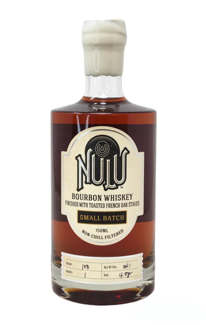 NULU BOURBON SMALL BATCH FINISHED IN TOASTED FRENCH OAK STAVES KENTUCKY 750ML