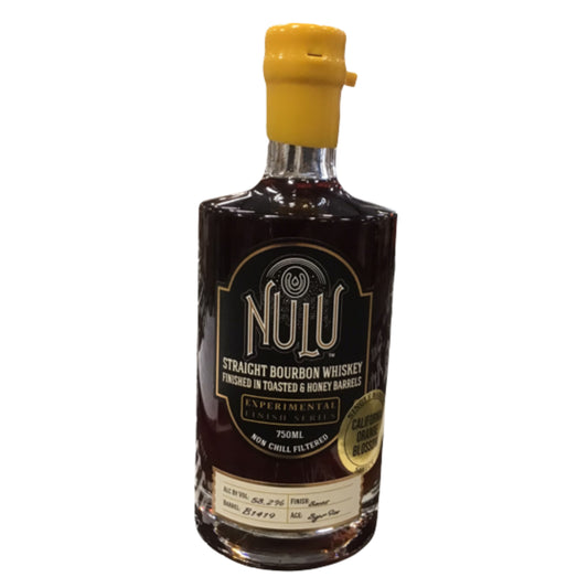 NULU BOURBON EXPERIMENTAL SERIES CALIFORNIA ORANGE BLOSSOM SELECT FINISHED IN TOASTED & HONEY BARRELS KENTUCKY 8YR 750ML LIQ