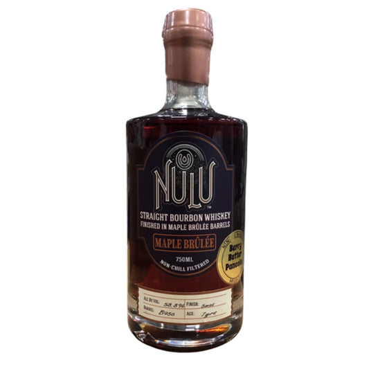 NULU BOURBON SINGLE BARREL BERRY BUTTER PANCAKE SELECT FINISHED IN MAPLE BRULEE BARRELS KENTUCKY 7YR 750ML LIQ
