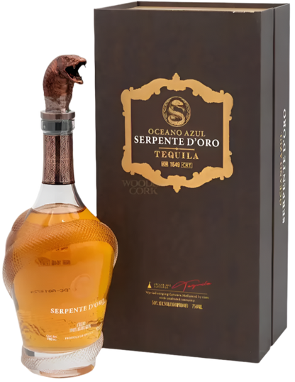 OCEANO AZUL SERPENTE D ORO TEQUILA ANEJO 750ML LIQ
