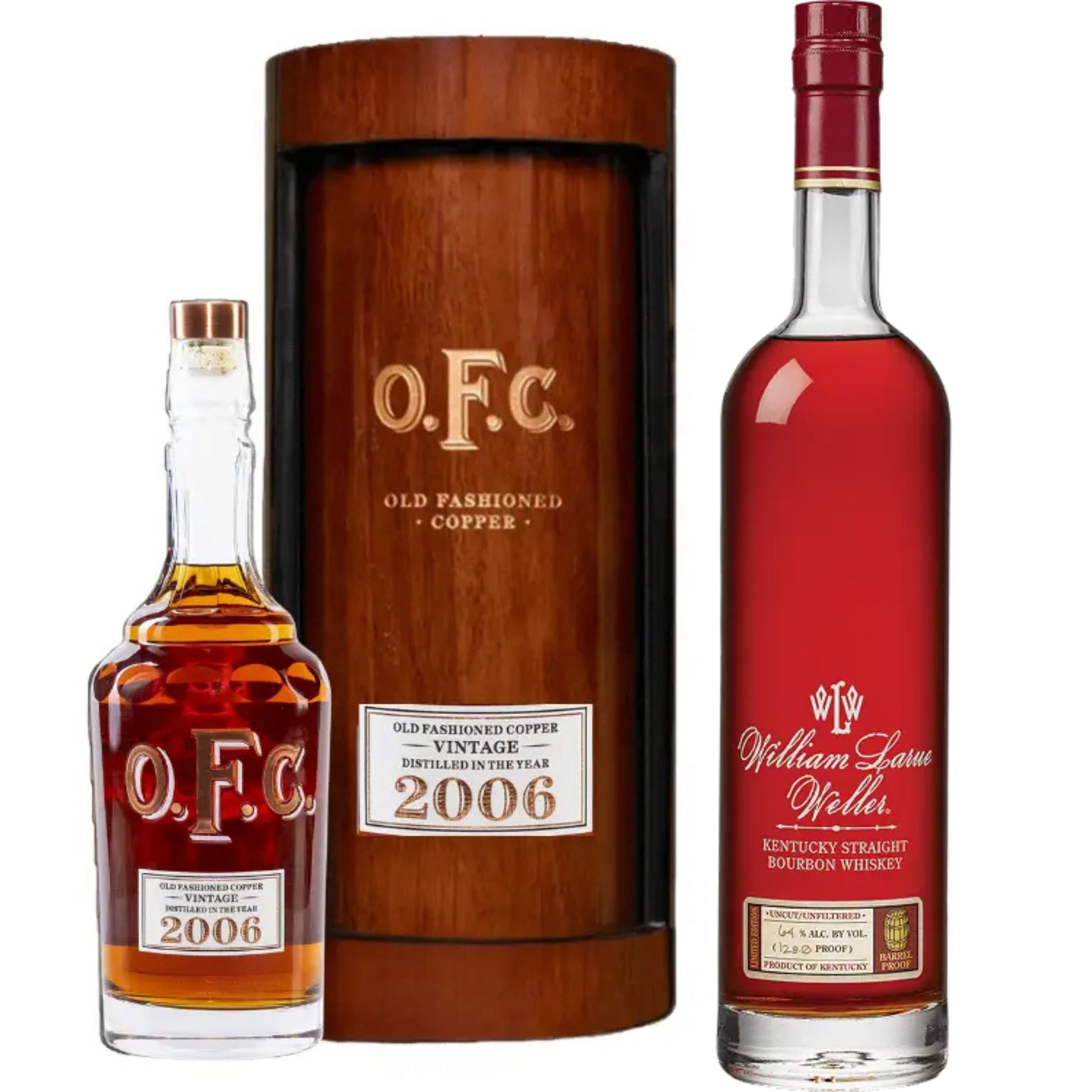 OFC Bourbon 2006 750ML + William Larue Weller Bourbon 2025 Edition 750ML