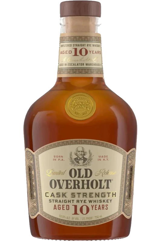 OLD OVERHOLT WHISKEY RYE CASK STRENGTH KENTUCKY 10YR 750ML LIQ