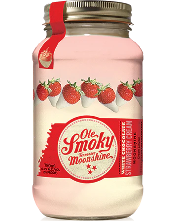 OLE SMOKY MOONSHINE WHITE CHOCOLATE STRAWBERRY CREAM 750ML LIQ