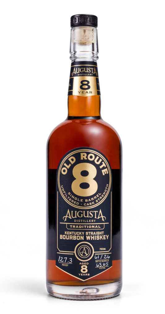 AUGUSTA OLD ROUTE 8 BOURBON SINGLE BARREL CASK STRAIGHT KENTUCKY 8YR 750ML LIQ