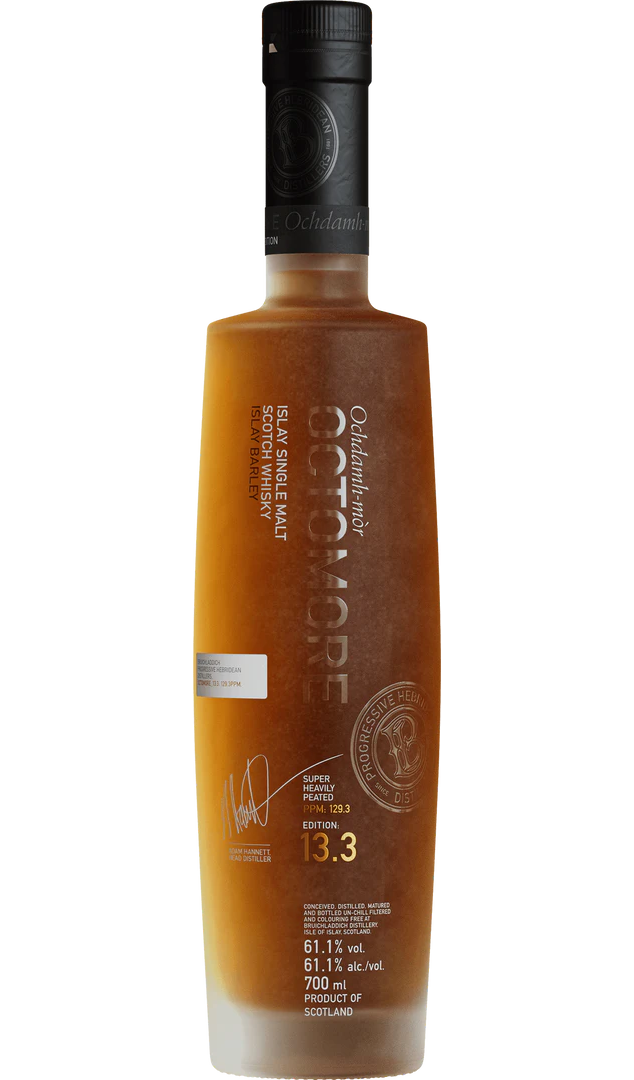 BRUICHLADDICH OCTOMORE SCOTCH SINGLE MALT ISLAY SUPER HEAVILY PEATED THE IMPOSSIBLE EQUATION EDITION 13.3 750ML
