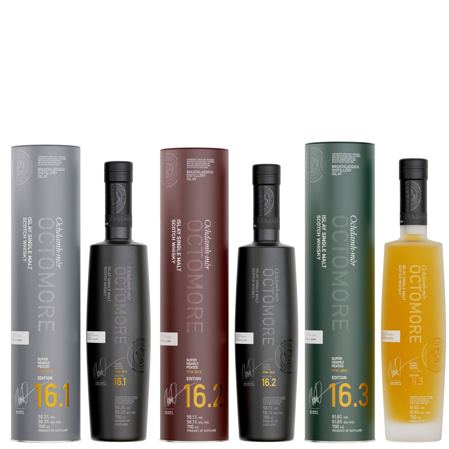 Bruichladdich Scotch Octomore 16 Series 3 Bottle Bundle
